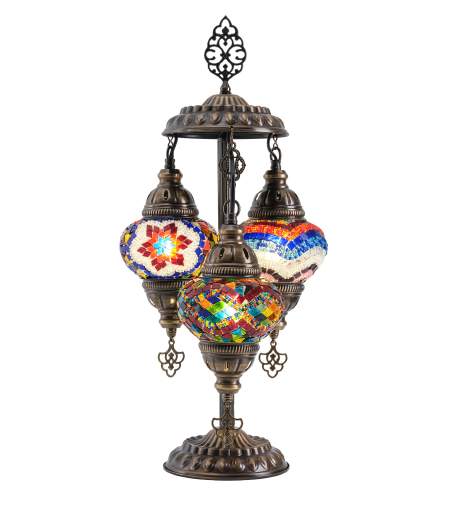 Mosaic 3-Globe Table Lamps