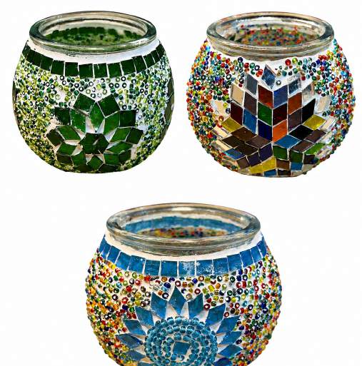 Mosaic Candle Holders