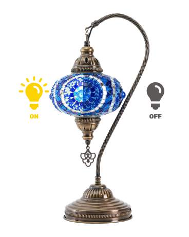 Mosaic Swan Lamps