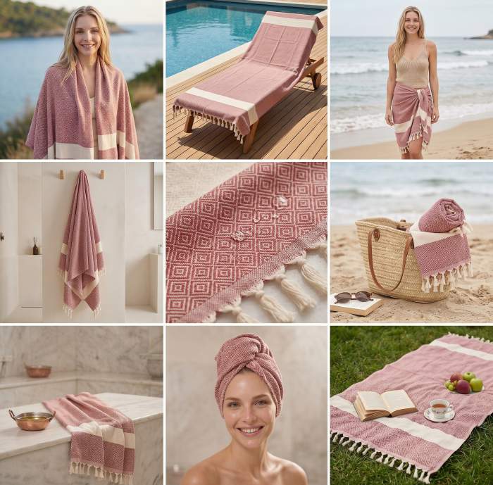 Diamond Turkish Cotton Towel